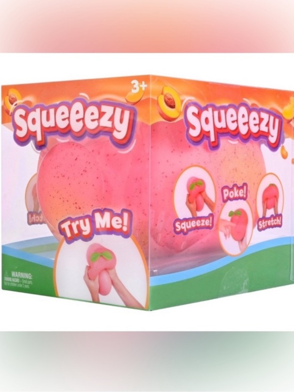 Sunny days trending viral Pink Peach Squeeze sensory fidget Toy NWT